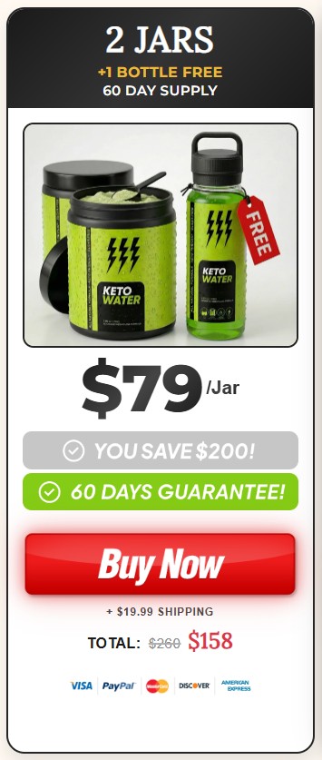 KetoWater 2 jar Price