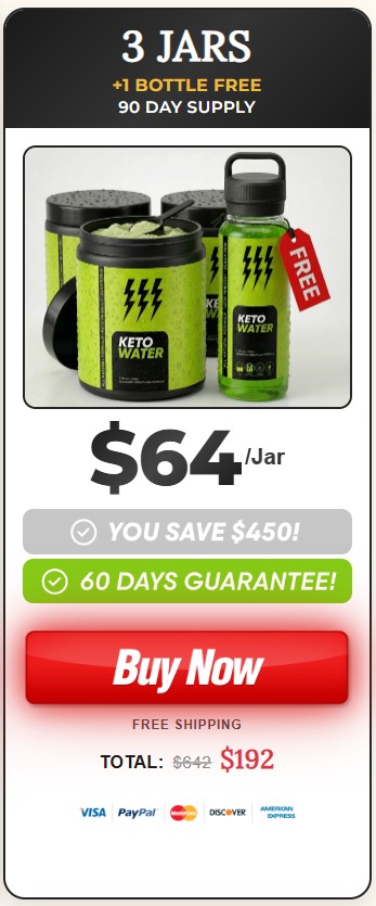 KetoWater 3 jar Price