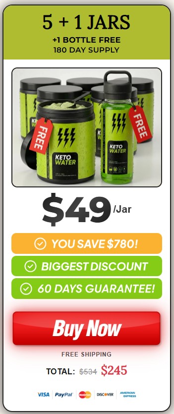 KetoWater 6 jar Price
